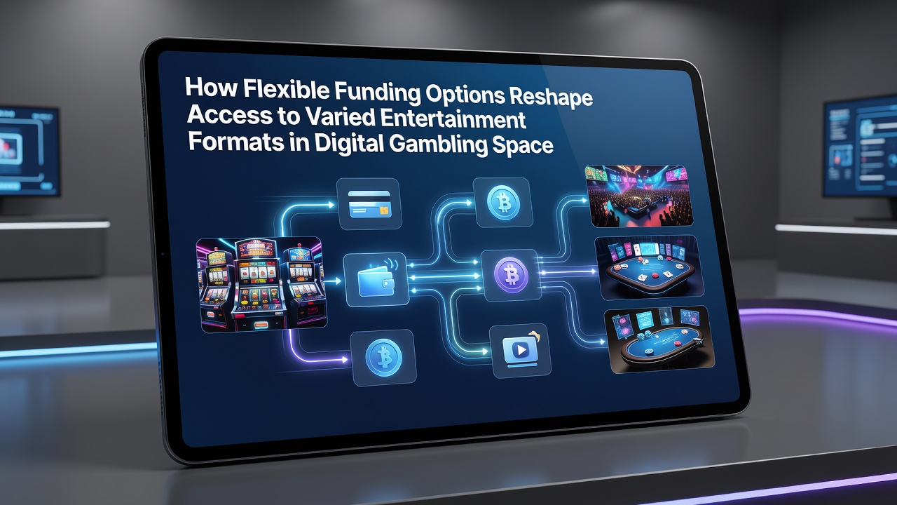 Illustration von Transaktionsflüssen zwischen unterschiedlichen Glücksspielformaten auf digitalen Plattformen